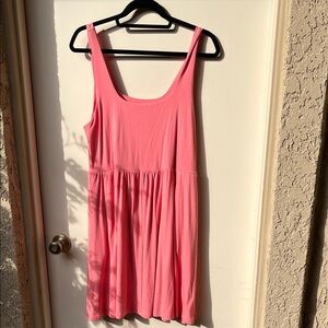 A New Day Pink/Peach Colored Sleeveless Tank Dress w/side pockets